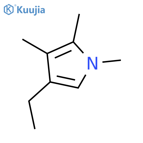 1H-Pyrrole, ethyltrimethyl- structure