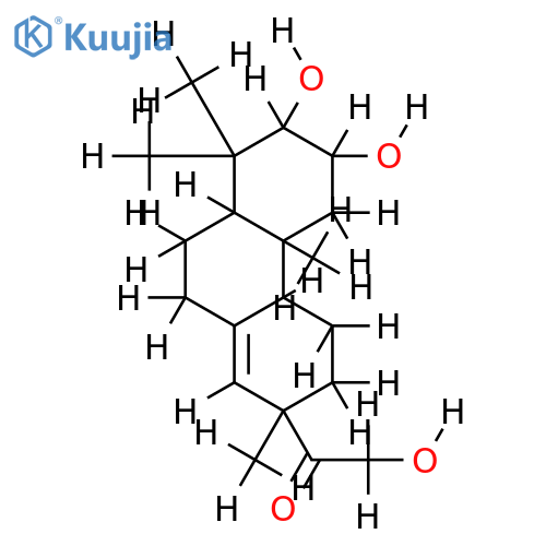 2beta,3beta,16-trihydroxy-ent-pimar-8(14)-en-15-one structure