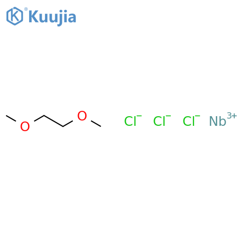 Niobium,trichloro[1,2-di(methoxy-kO)ethane]- structure