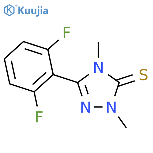 3H-1,2,4-Triazole-3-thione,5-(2,6-difluorophenyl)-2,4-dihydro-2,4-dimethyl- structure