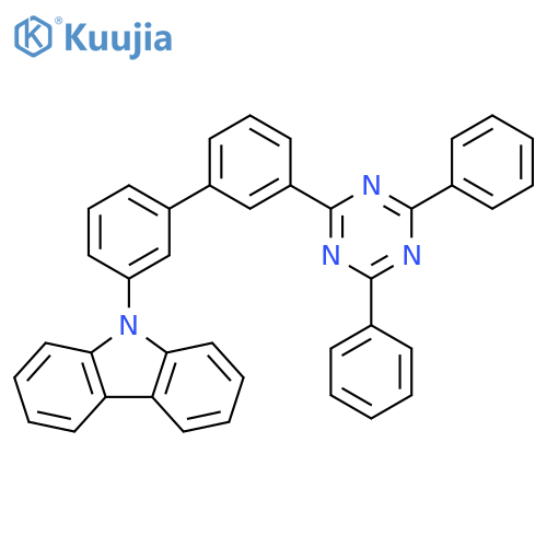 9-(3'-(4,6-diphenyl-1,3,5-triazin-2-yl)biphenyl-3-yl)-9H-carbazole structure