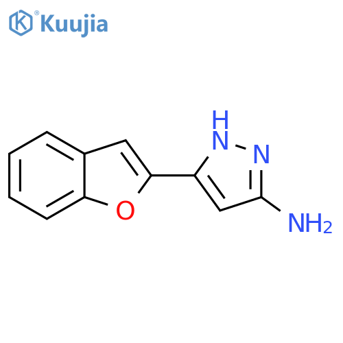 3-(1-benzofuran-2-yl)-1H-pyrazol-5-amine structure