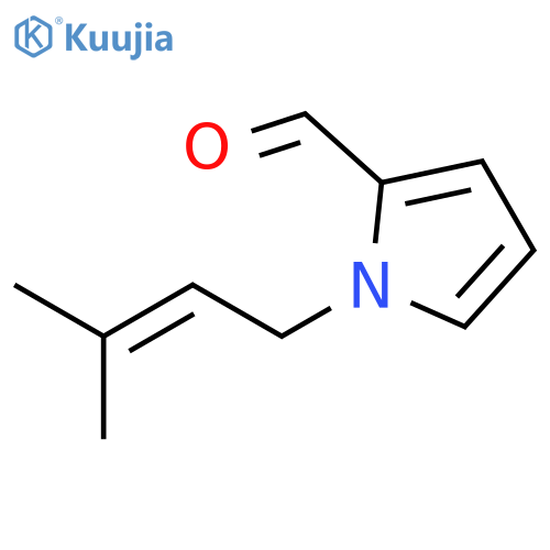 1H-Pyrrole-2-carboxaldehyde, 1-(3-methyl-2-butenyl)- structure