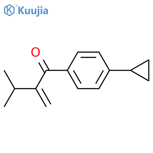 1-Butanone, 1-(4-cyclopropylphenyl)-3-methyl-2-methylene- structure