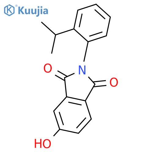 1H-Isoindole-1,3(2H)-dione, 5-hydroxy-2-[2-(1-methylethyl)phenyl]- structure