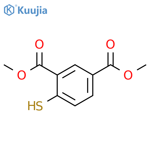 1,3-Benzenedicarboxylic acid, 4-mercapto-, dimethyl ester structure