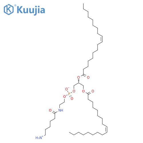 2-(6-azaniumylhexanoylamino)ethyl [(2R)-2,3-bis[[(Z)-octadec-9-enoyl]oxy]propyl] phosphate structure