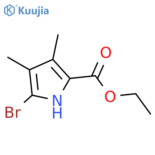 1H-Pyrrole-2-carboxylic acid, 5-bromo-3,4-dimethyl-, ethyl ester structure