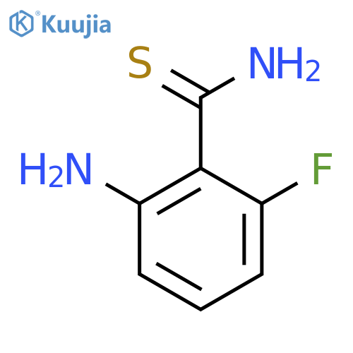 2-amino-6-fluorobenzene-1-carbothioamide structure