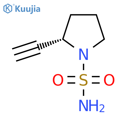 (S)-2-Ethynylpyrrolidine-1-sulfonamide structure