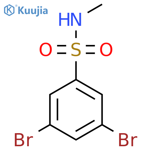 3,5-dibromo-N-methylbenzene-1-sulfonamide structure