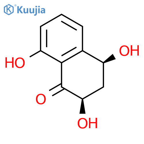 1(2H)-Naphthalenone,3,4-dihydro-2,4,8-trihydroxy-, (2R,4S)-rel- structure