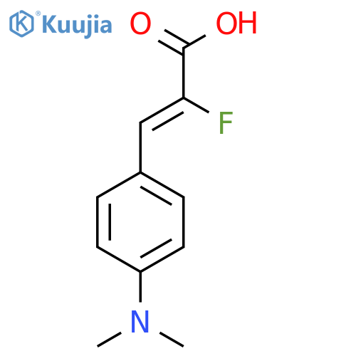 (2Z)-3-[4-(Dimethylamino)phenyl]-2-fluoroprop-2-enoic acid structure