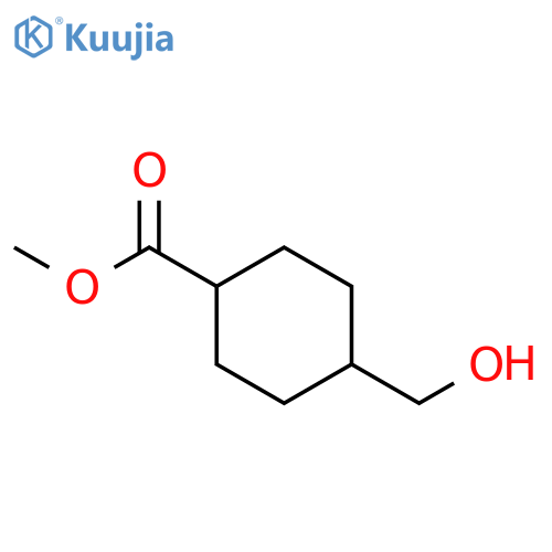 methyl cis-4-(hydroxymethyl)cyclohexane-1-carboxylate structure