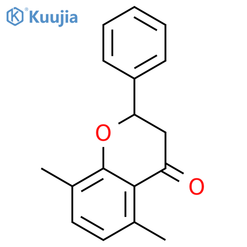 4H-1-Benzopyran-4-one, 2,3-dihydro-5,8-dimethyl-2-phenyl- structure