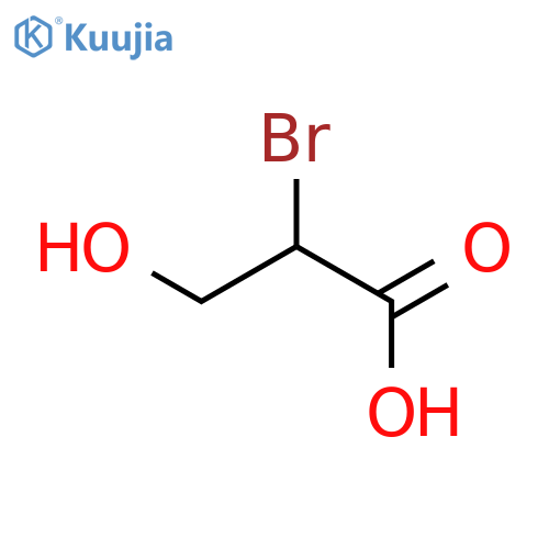 Propanoic acid, 2-bromo-3-hydroxy-, (R)- structure
