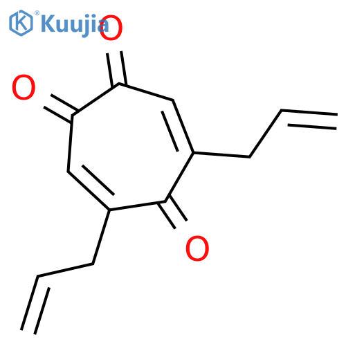 3,6-Cycloheptadiene-1,2,5-trione, 4,6-di-2-propenyl- structure