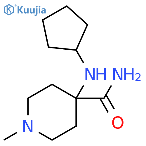 4-(cyclopentylamino)-1-methylpiperidine-4-carboxamide structure
