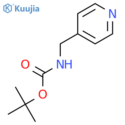 tert-butyl N-[(pyridin-4-yl)methyl]carbamate structure