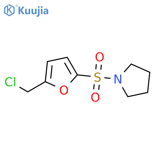 1-{5-(Chloromethyl)furan-2-ylsulfonyl}pyrrolidine structure