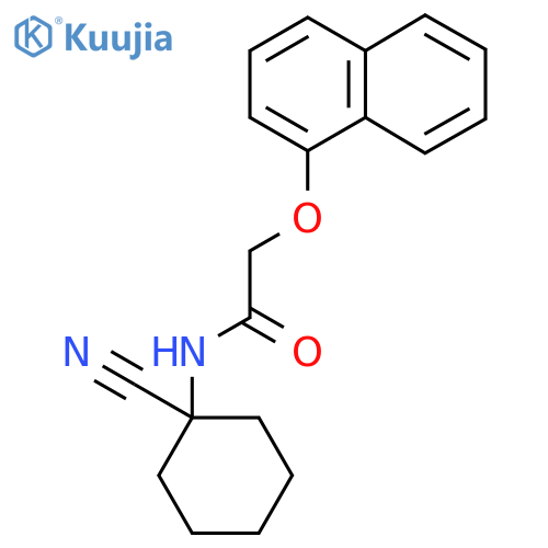 N-(1-cyanocyclohexyl)-2-(naphthalen-1-yloxy)acetamide structure