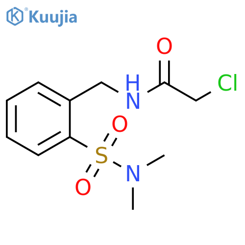 2-chloro-N-{2-(dimethylsulfamoyl)phenylmethyl}acetamide structure