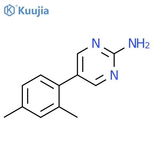 5-(2,4-dimethylphenyl)pyrimidin-2-amine structure
