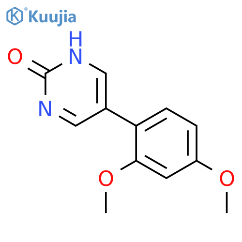 5-(2,4-dimethoxyphenyl)-1H-pyrimidin-2-one structure