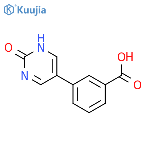 3-(2-oxo-1H-pyrimidin-5-yl)benzoic acid structure