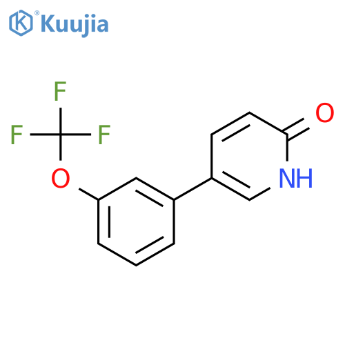 5-[3-(trifluoromethoxy)phenyl]-1H-pyridin-2-one structure
