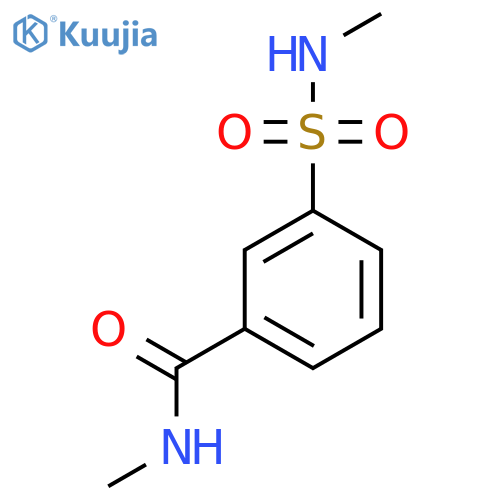 N-methyl-3-(methylsulfamoyl)benzamide structure