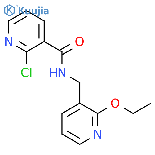2-chloro-N-(2-ethoxypyridin-3-yl)methylpyridine-3-carboxamide structure