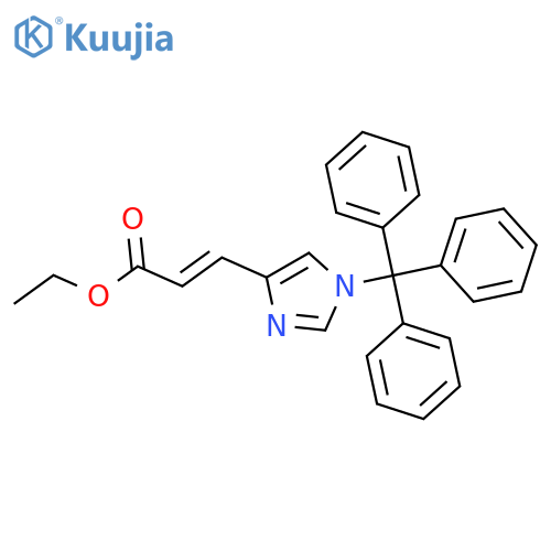 (E)-ethyl 3-(1-trityl-1H-imidazol-4-yl)acrylate structure