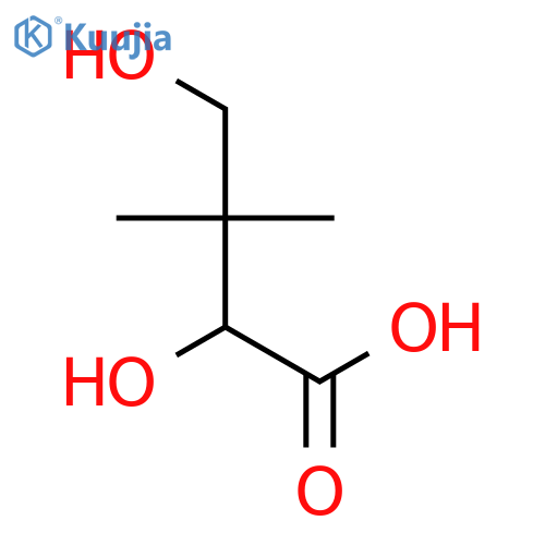 Butanoic acid, 2,4-dihydroxy-3,3-dimethyl-, (2S)- structure