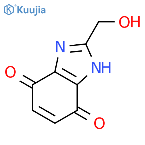 1H-Benzimidazole-4,7-dione,2-(hydroxymethyl)- structure