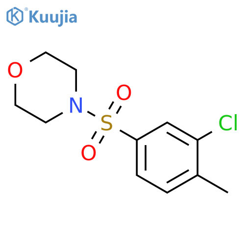 4-[(3-chloro-4-methylbenzene)sulfonyl]morpholine structure