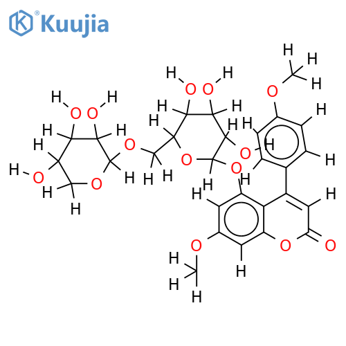 7-Methoxy-4-(4-methoxyphenyl)-5-(6-O-β-D-xylopyranosyl-β-D-glucopyranosyl)oxy-2H-1-benzopyran-2-one structure