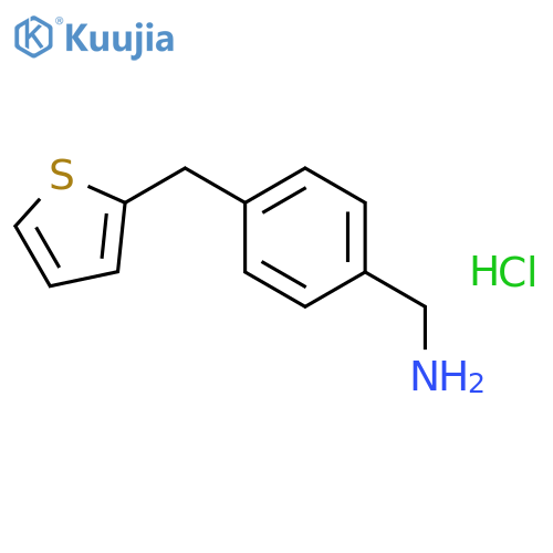 4-(Thien-2-ylmethyl)benzylamine hydrochloride structure