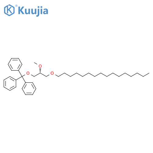 Benzene, 1,1',1''-[[(2R)-3-(hexadecyloxy)-2-methoxypropoxy]methylidyne]tris- structure