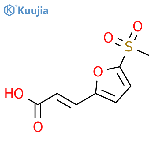 2-Propenoic acid, 3-[5-(methylsulfonyl)-2-furanyl]-, (E)- structure