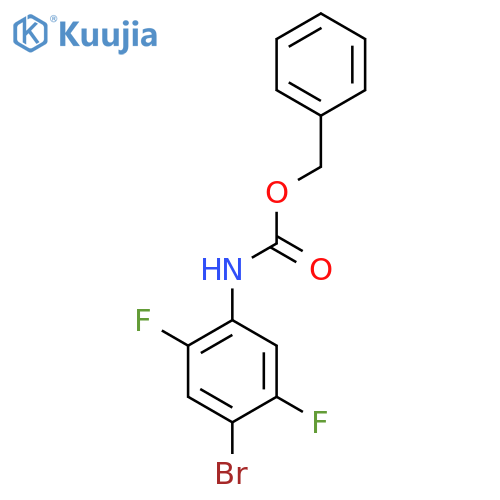 benzyl N-(4-bromo-2,5-difluorophenyl)carbamate structure