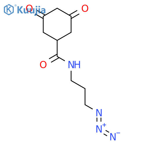 N-(3-azidopropyl)-3,5-dioxocyclohexanecarboxamide structure