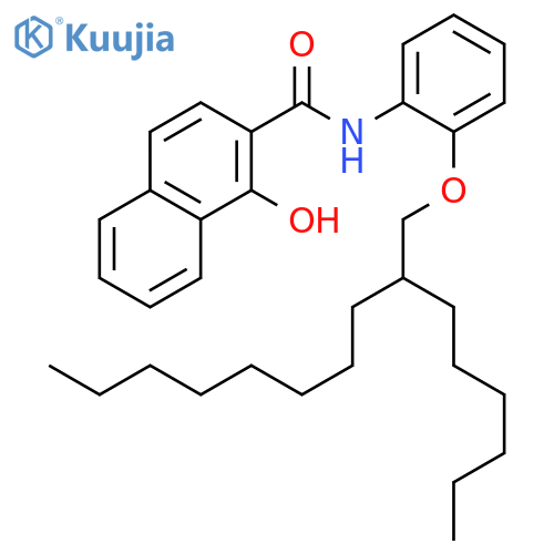 2-Naphthalenecarboxamide, N-[2-[(2-hexyldecyl)oxy]phenyl]-1-hydroxy- structure