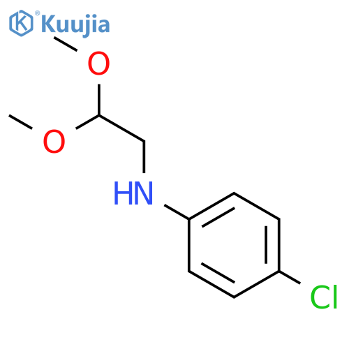 4-chloro-N-(2,2-dimethoxyethyl)aniline structure