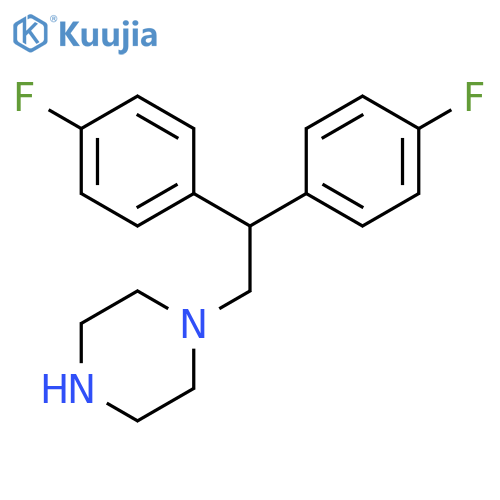 Piperazine, 1-[2,2-bis(4-fluorophenyl)ethyl]- structure