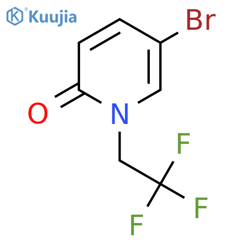 5-bromo-1-(2,2,2-trifluoroethyl)pyridin-2(1H)-one structure