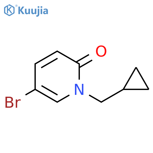 5-bromo-1-(cyclopropylmethyl)-1,2-dihydropyridin-2-one structure