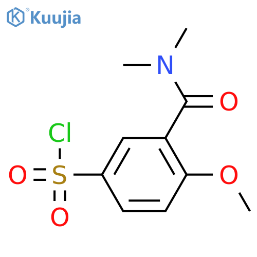 3-(Dimethylamino)carbonyl-4-methoxybenzenesulfonyl Chloride structure