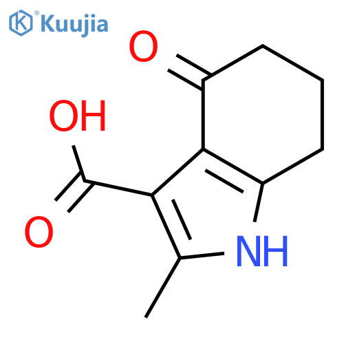 2-Methyl-4-oxo-4,5,6,7-tetrahydro-1H-indole-3-carboxylic acid structure