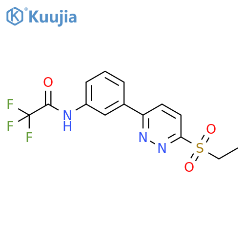 N-{3-6-(ethanesulfonyl)pyridazin-3-ylphenyl}-2,2,2-trifluoroacetamide structure
